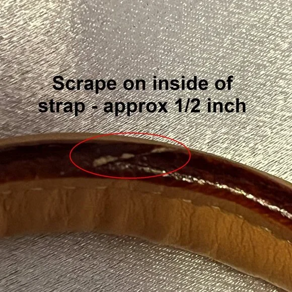 Dooney & Bourke Signature Buckle Satchel – Grey/White with Natural Trim - Picture 13 of 16